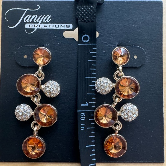 High-End Department Store Designer One of Kind Statement Earrings - Picture 6 of 8